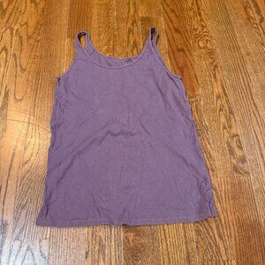 EUC J. Jill Pima Cotton Cami in Plum Purple Spaghetti Strap Tank Sz M